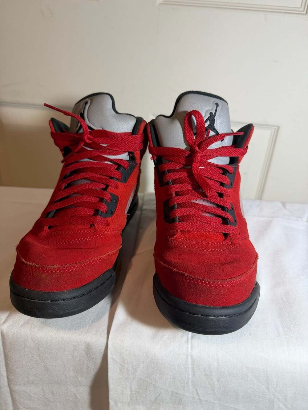Nike Air Jordan 5 Retro Raging Bull Toro Bravo Red Suede